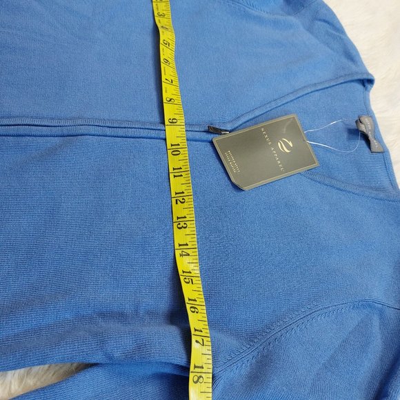 Nexus Apparel Women's China Blue Full Zipper Sweater Size: M - Picture 4 of 10